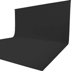 Issuntex 10x12 Black Muslin Photography Backdrop High Density Background